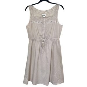 Converse Beige Crochet-Trim Midi Dress